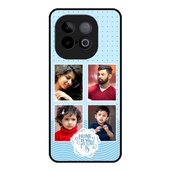 iQOO Neo 10 5G Custom Glass Phone Case - Cute Love Quote With 4 Pic Upload Design iQOO Neo 10 5G Custom Glass Phone Case - Cute Love Quote With 4 Pic Upload Design