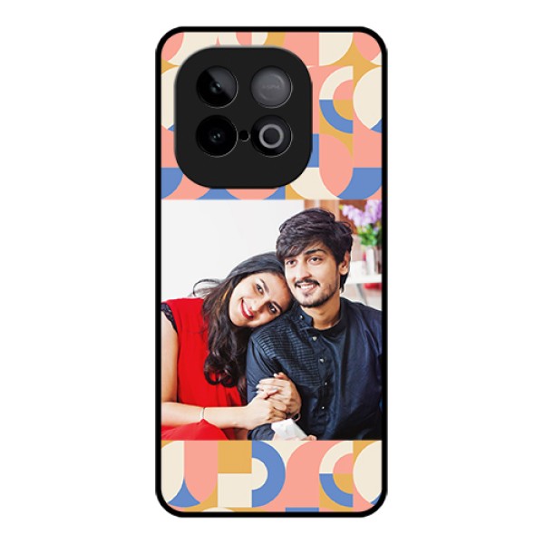 iQOO Neo 10 5G Custom Glass Phone Case - Semi - Circle Maze Pattern Design