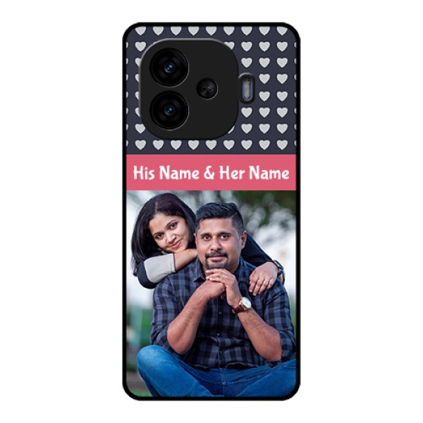 iQOO Neo 10R 5G Custom Glass Phone Case - Love Symbols Design