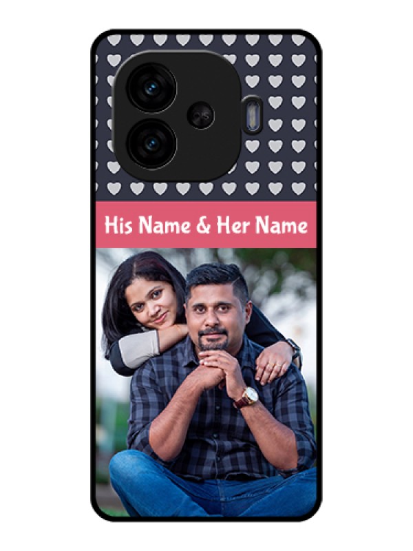 Custom iQOO Neo 10R 5G Custom Glass Phone Case - Love Symbols Design