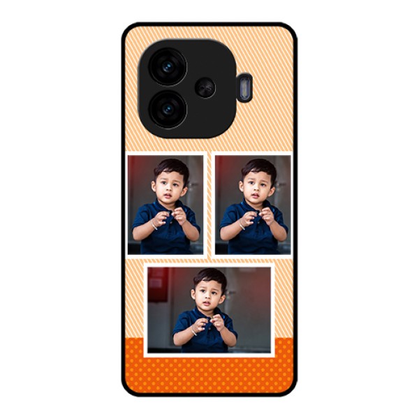 iQOO Neo 10R 5G Custom Glass Phone Case - Bulk Photos Upload Design