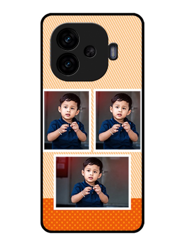 Custom iQOO Neo 10R 5G Custom Glass Phone Case - Bulk Photos Upload Design