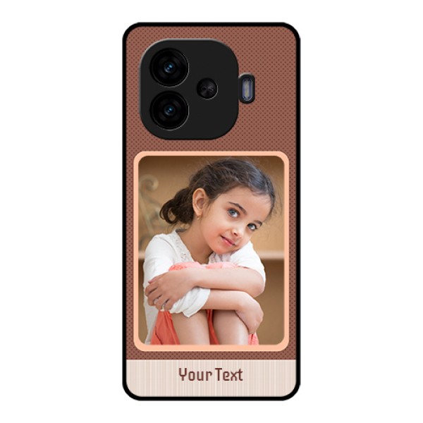 iQOO Neo 10R 5G Custom Glass Phone Case - Simple Pic Upload Design