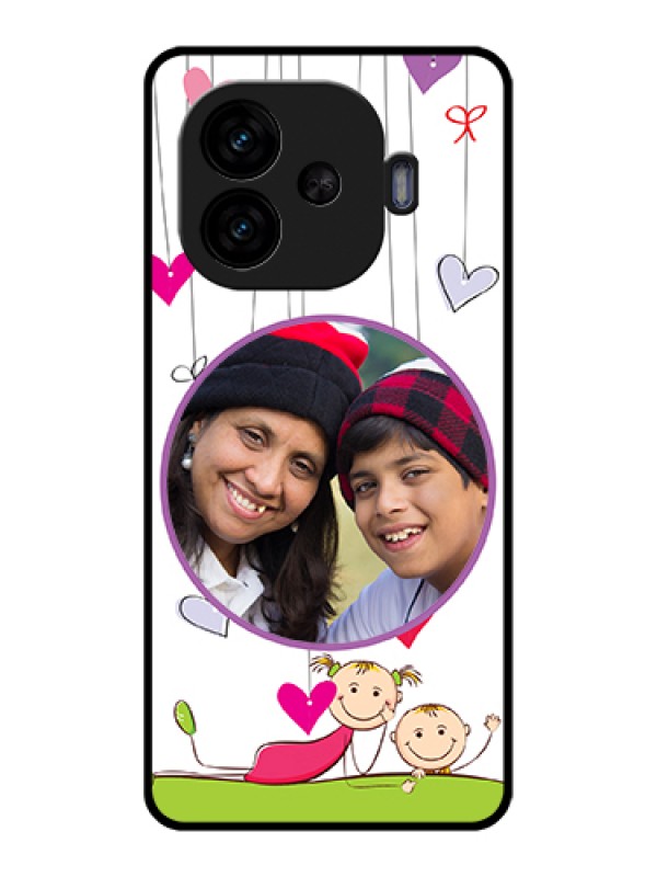 Custom iQOO Neo 10R 5G Custom Glass Phone Case - Cute Kids Phone Case Design