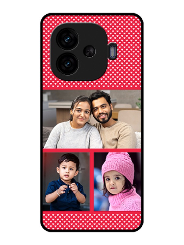 Custom iQOO Neo 10R 5G Custom Glass Phone Case - Bulk Photo Upload Design