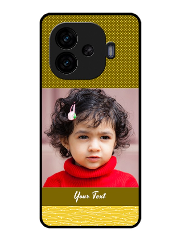 Custom iQOO Neo 10R 5G Custom Glass Phone Case - Simple Green Color Design