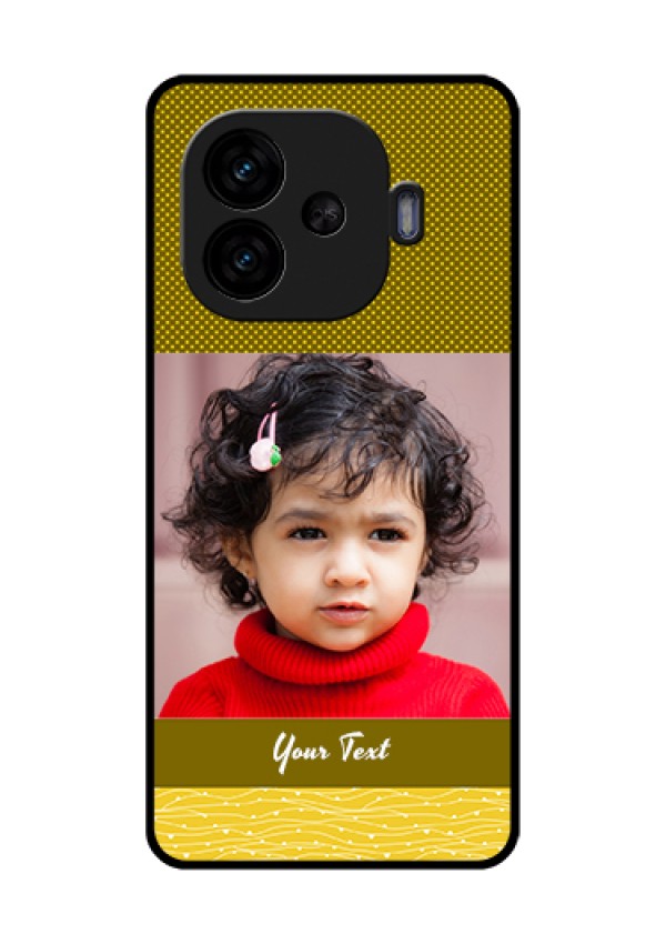 iQOO Neo 10R 5G Custom Glass Phone Case - Simple Green Color Design