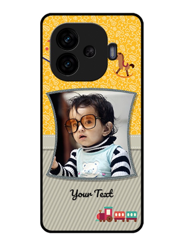 Custom iQOO Neo 10R 5G Custom Glass Phone Case - Baby Picture Upload Design