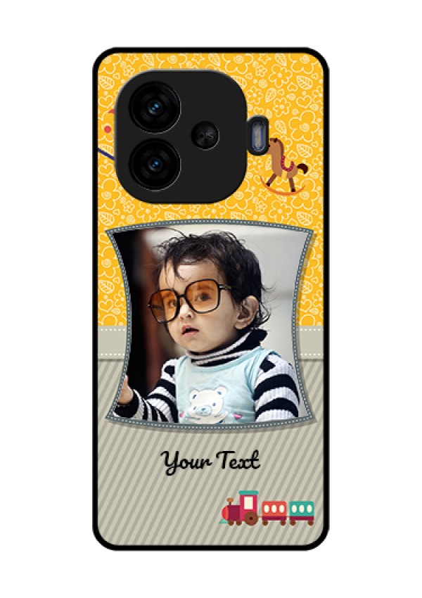 iQOO Neo 10R 5G Custom Glass Phone Case - Baby Picture Upload Design