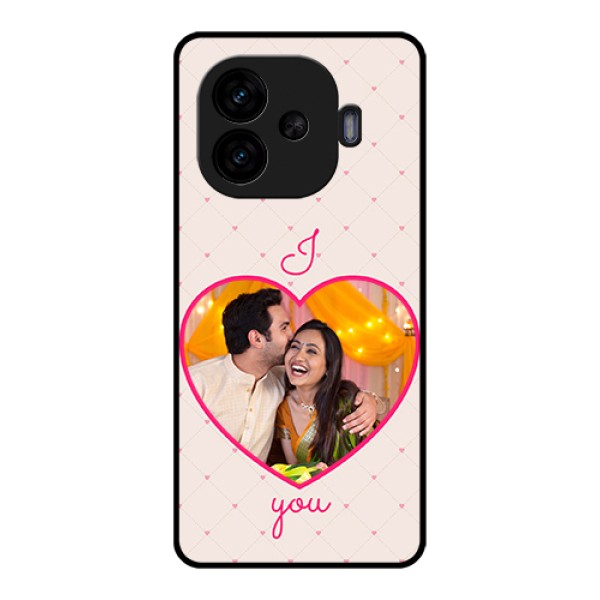 iQOO Neo 10R 5G Custom Glass Phone Case - Heart Shape Design