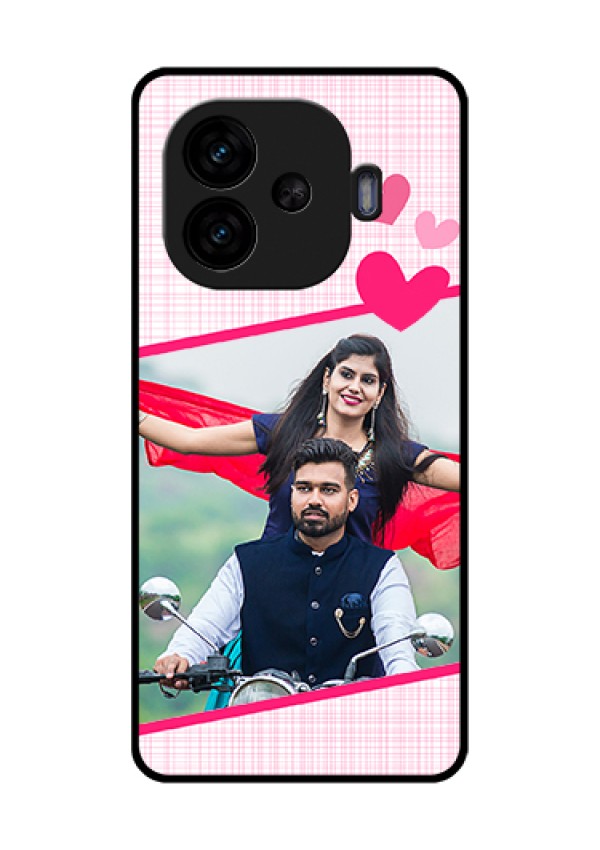 iQOO Neo 10R 5G Custom Glass Phone Case - Love Shape Heart Design