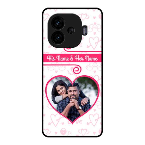 iQOO Neo 10R 5G Custom Glass Phone Case - Heart Shape Love Design iQOO Neo 10R 5G Custom Glass Phone Case - Heart Shape Love Design