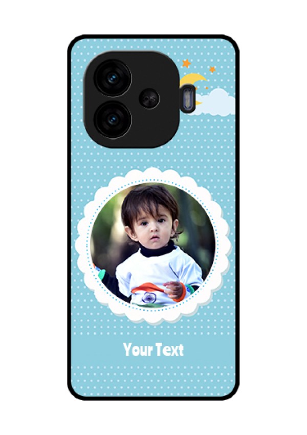 iQOO Neo 10R 5G Custom Glass Phone Case - Violet Pattern Design
