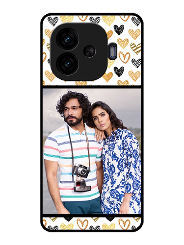 Custom iQOO Neo 10R 5G Custom Glass Phone Case - Love Symbol Design