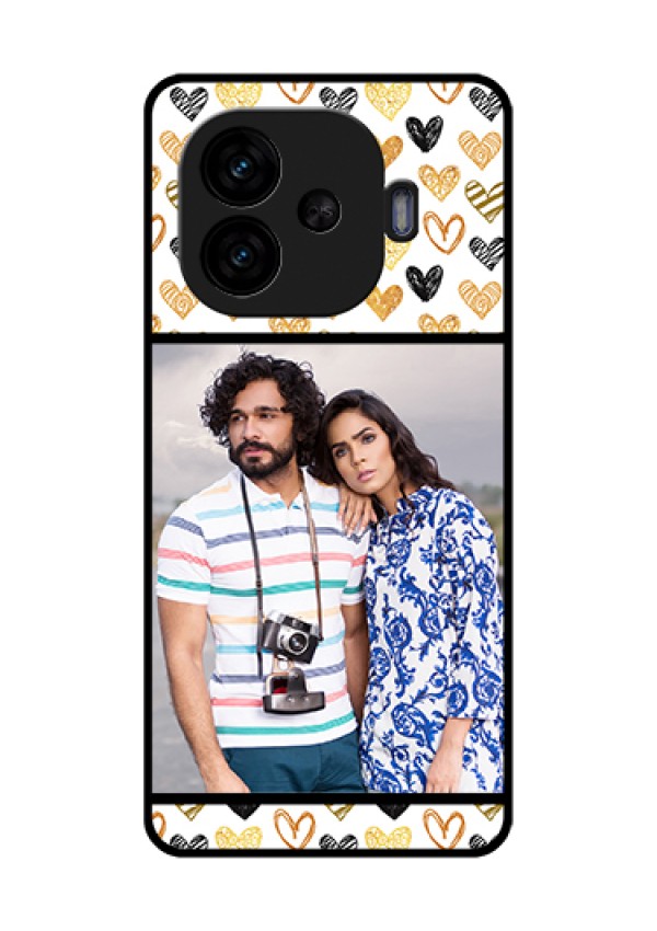 iQOO Neo 10R 5G Custom Glass Phone Case - Love Symbol Design