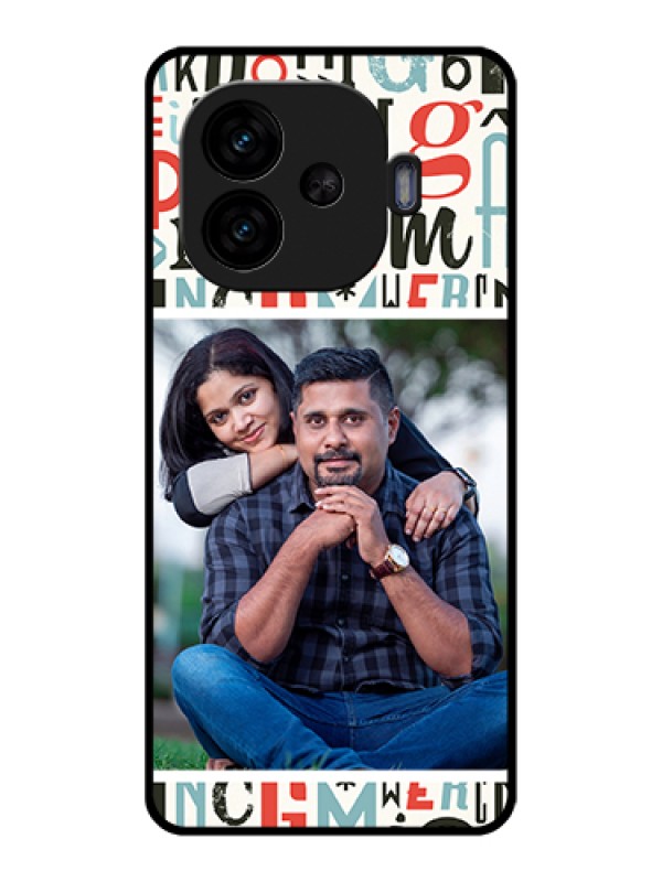 Custom iQOO Neo 10R 5G Custom Glass Phone Case - Alphabet Design