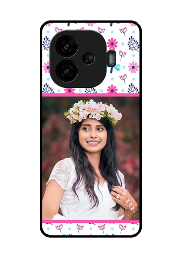 iQOO Neo 10R 5G Custom Glass Phone Case - Colorful Flower Design