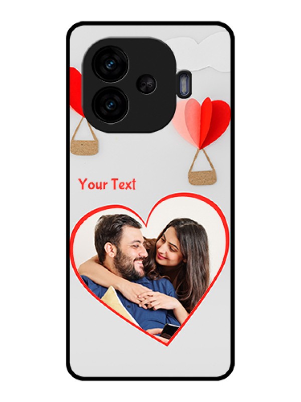 Custom iQOO Neo 10R 5G Custom Glass Phone Case - Parachute Love Design