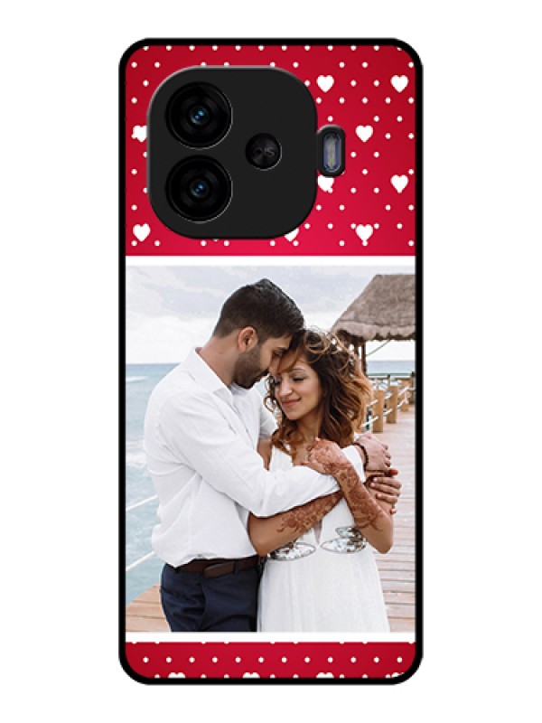 Custom iQOO Neo 10R 5G Custom Glass Phone Case - Hearts Mobile Case Design