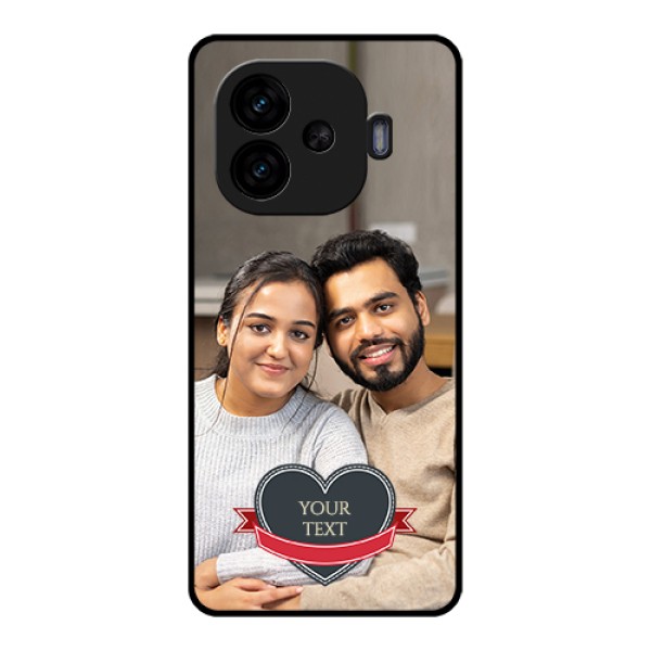 iQOO Neo 10R 5G Custom Glass Phone Case - Just Married Couple Design