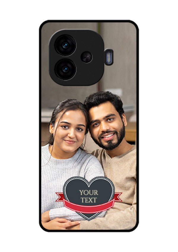 iQOO Neo 10R 5G Custom Glass Phone Case - Just Married Couple Design