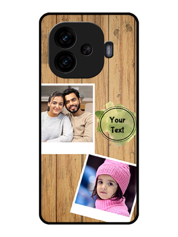 Custom iQOO Neo 10R 5G Custom Glass Phone Case - Wooden Texture Design