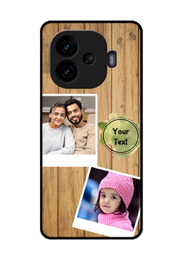 iQOO Neo 10R 5G Custom Glass Phone Case - Wooden Texture Design