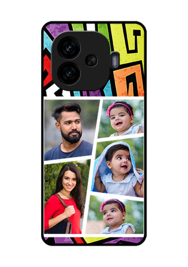 iQOO Neo 10R 5G Custom Glass Phone Case - Graffiti Pattern Design