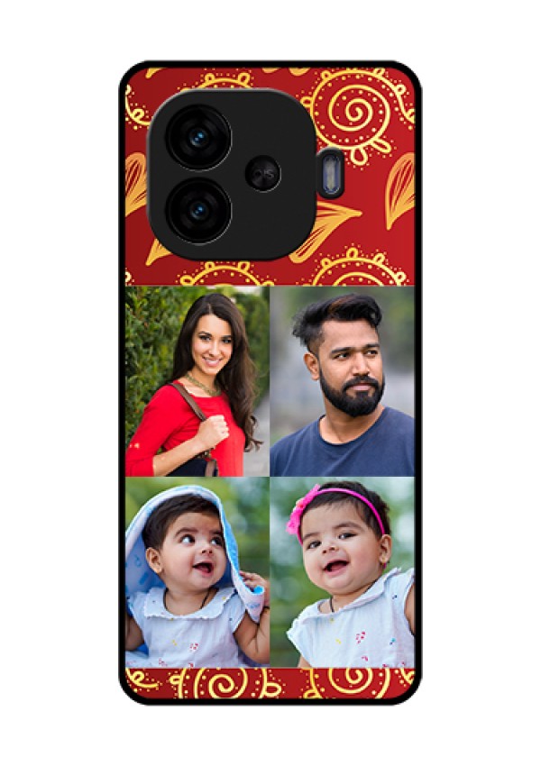 iQOO Neo 10R 5G Custom Glass Phone Case - 4 Image Traditional Design