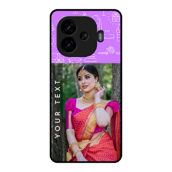 iQOO Neo 10R 5G Custom Glass Phone Case - Birthday Icons Design