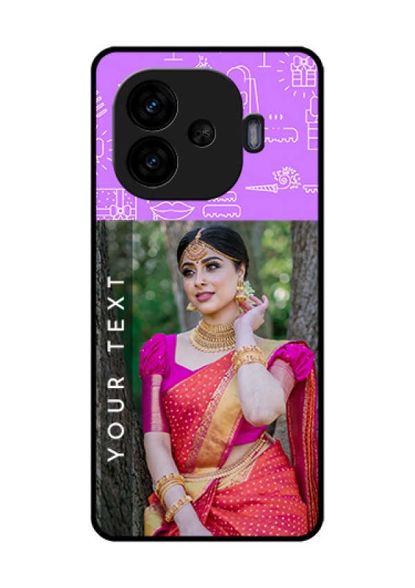 iQOO Neo 10R 5G Custom Glass Phone Case - Birthday Icons Design