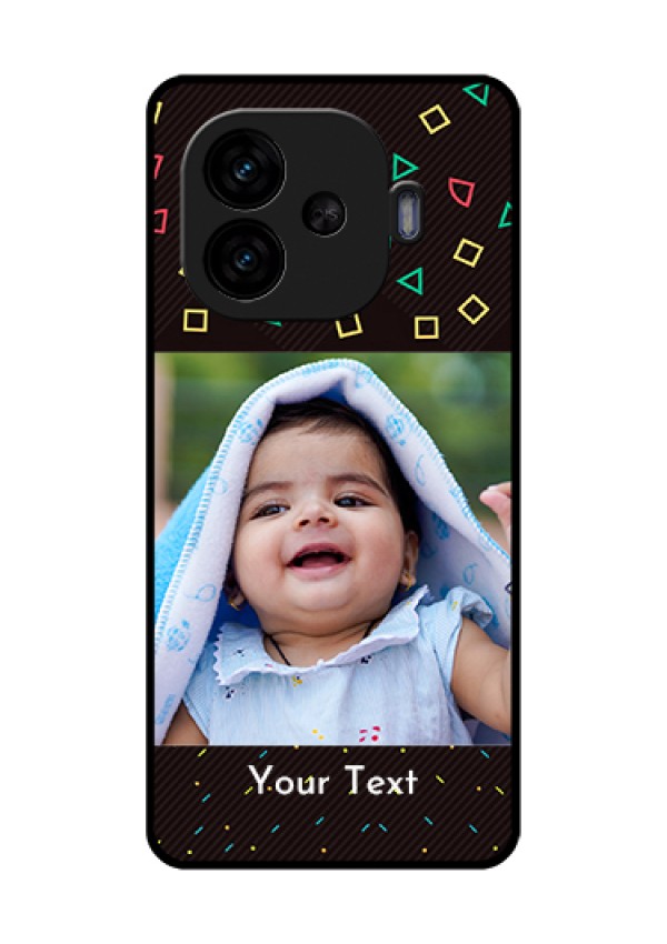 iQOO Neo 10R 5G Custom Glass Phone Case - With Confetti Birthday Design