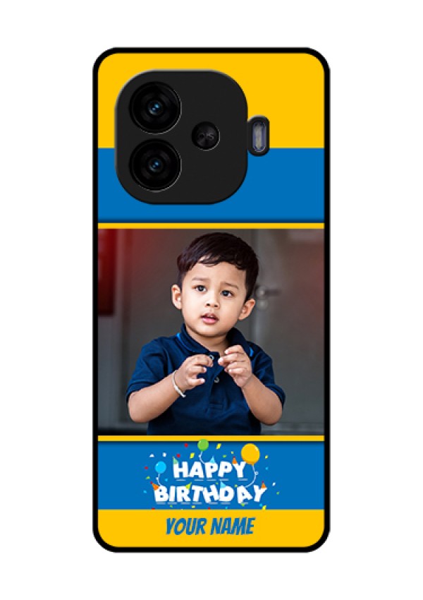 iQOO Neo 10R 5G Custom Glass Phone Case - Birthday Wishes Design