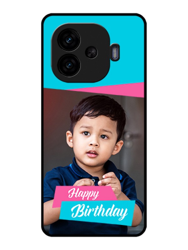 Custom iQOO Neo 10R 5G Custom Glass Phone Case - Image Holder With 2 Color Design