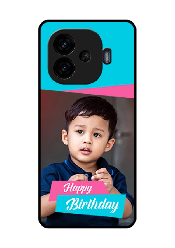iQOO Neo 10R 5G Custom Glass Phone Case - Image Holder With 2 Color Design