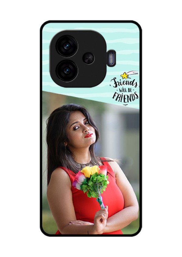 iQOO Neo 10R 5G Custom Glass Phone Case - Friends Picture Icon Design