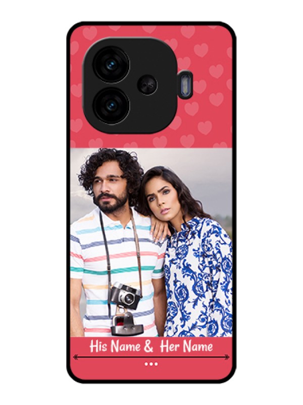 Custom iQOO Neo 10R 5G Custom Glass Phone Case - Simple Love Design