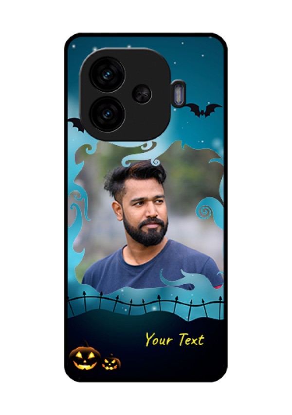 iQOO Neo 10R 5G Custom Glass Phone Case - Halloween Frame Design