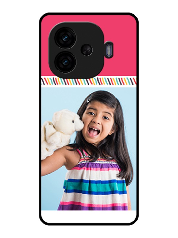 Custom iQOO Neo 10R 5G Custom Glass Phone Case - Line Art Design