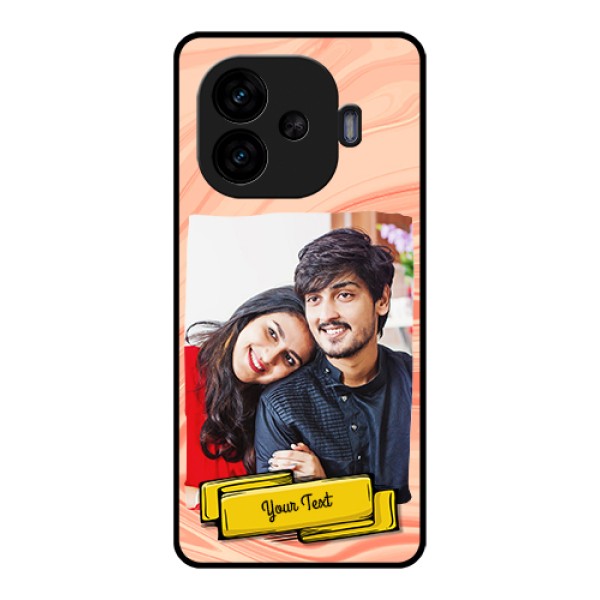 iQOO Neo 10R 5G Custom Glass Phone Case - Marble Texture Design