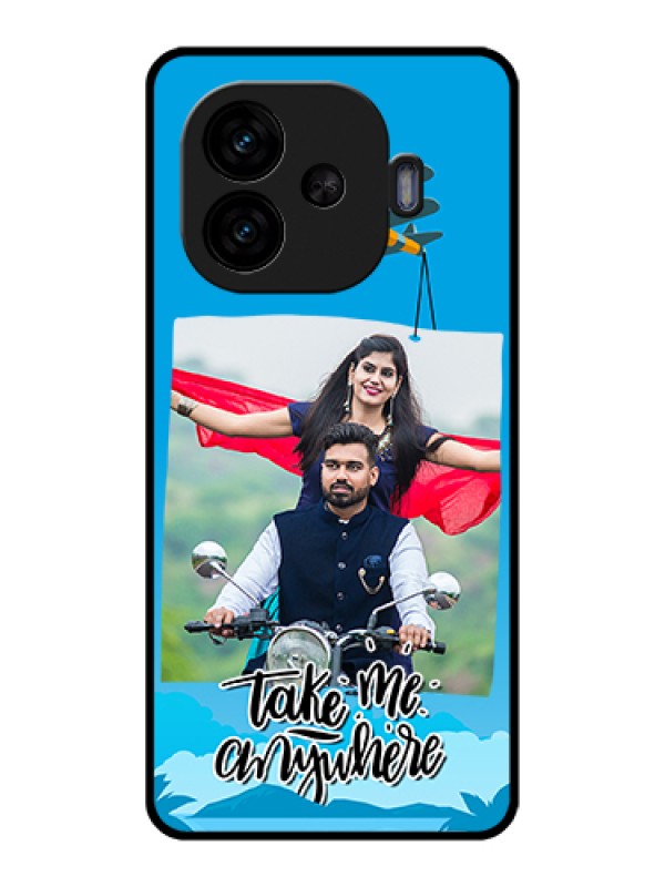 Custom iQOO Neo 10R 5G Custom Glass Phone Case - Traveller Design