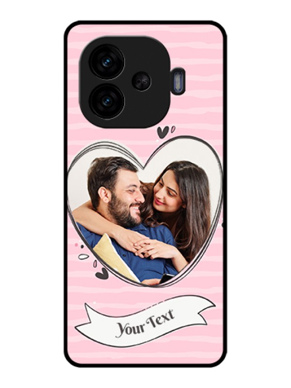 Custom iQOO Neo 10R 5G Custom Glass Phone Case - Vintage Heart Design