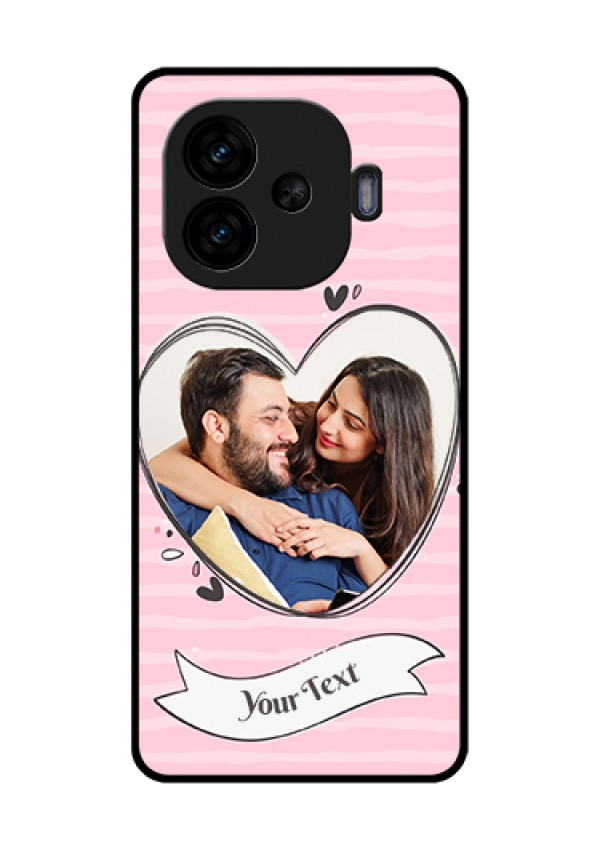 iQOO Neo 10R 5G Custom Glass Phone Case - Vintage Heart Design