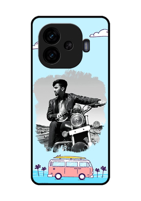 iQOO Neo 10R 5G Custom Glass Phone Case - Travel & Adventure Design