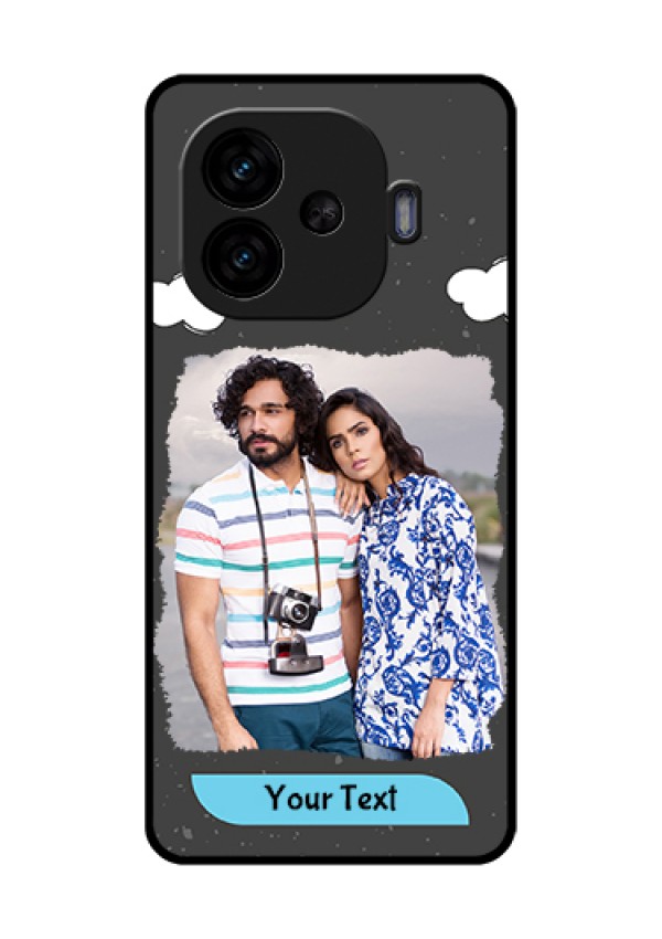 iQOO Neo 10R 5G Custom Glass Phone Case - Splashes With Love Doodles Design