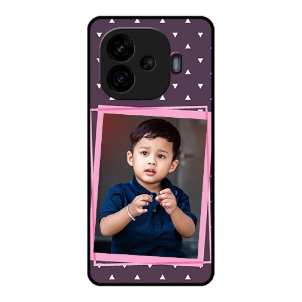 iQOO Neo 10R 5G Custom Glass Phone Case - Triangle Pattern Dotted Design iQOO Neo 10R 5G Custom Glass Phone Case - Triangle Pattern Dotted Design