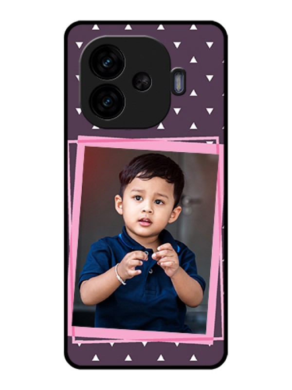 Custom iQOO Neo 10R 5G Custom Glass Phone Case - Triangle Pattern Dotted Design