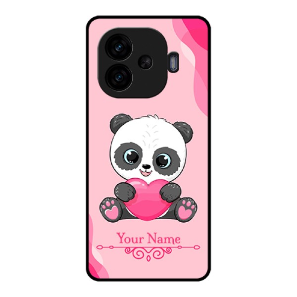 iQOO Neo 10R 5G Custom Glass Phone Case - Cute Panda Design
