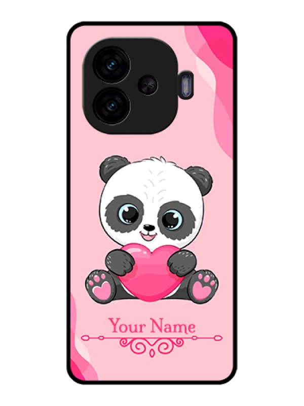 Custom iQOO Neo 10R 5G Custom Glass Phone Case - Cute Panda Design