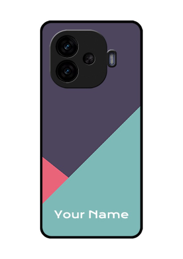 iQOO Neo 10R 5G Custom Glass Phone Case - Tri Color Abstract Design